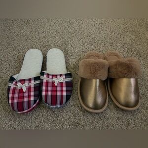 Brand New - Two (2) Pairs of Slippers